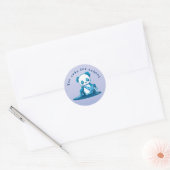 KiniArt Panda Cub Ronde Sticker (Envelop)