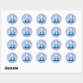 KiniArt Panda Cub Ronde Sticker (Vel)