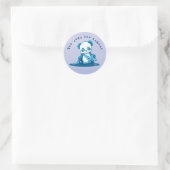 KiniArt Panda Cub Ronde Sticker (Tas)