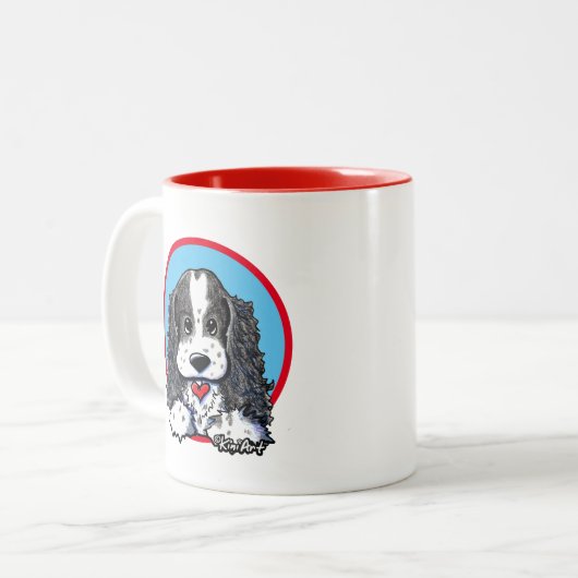 KiniArt Parti Cocker Spaniel Mug (Devant gauche)