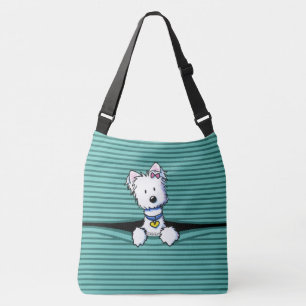 KiniArt Peek-a-boo Westie Crossbody Tas
