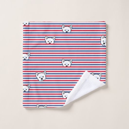 KiniArt Peekaboo Sert Serviettes De Bain Ensemble (Gant de toilette)