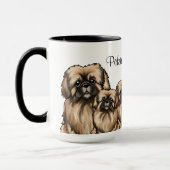 KiniArt Pekingese Mug (Gauche)