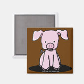 KiniArt Piglet Magnet Magneet (Voorkant / Achterkant)