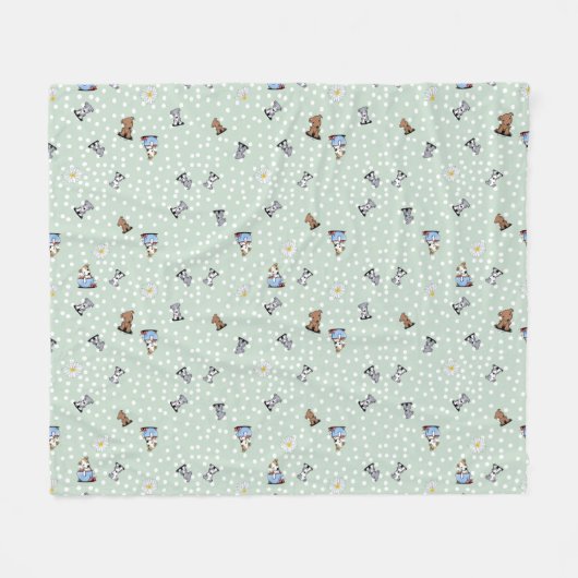 KiniArt Pit Bull Fleece Blanket Deken (Voorkant (Horizontaal))