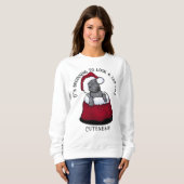 KiniArt Pitbull Sweatshirt de Noël (Devant entier)
