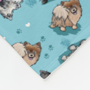 KiniArt Pom Parade Fleece Deken