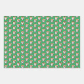 KiniArt Pom Wrapping Paper Flat Sheet Set van 3 (Voorkant 3)