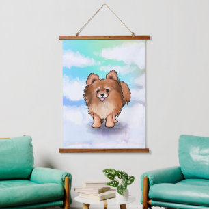 KiniArt Pomeranian Hangend Wandkleed