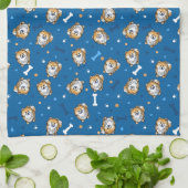 KiniArt Pomeranian serviette de cuisine (Plié)