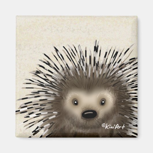 KiniArt Porcupine Magneet (Voorkant)