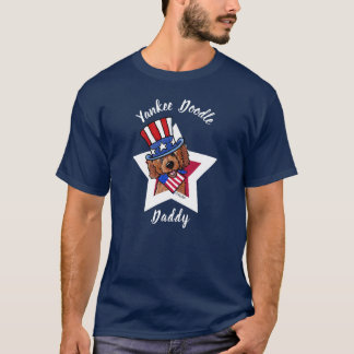 KiniArt Red Yankee Doodle Dad T-Shirt