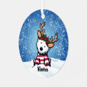 KiniArt™ Reindeer métal ornement (Avant gauche)