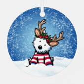 KiniArt™ Reindeer métal ornement (Verso)