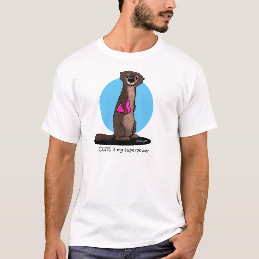 KiniArt River Otter T-Shirt (Voorkant)