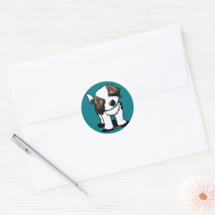 KiniArt Saint Bernard Ronde Sticker