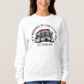 KiniArt Schnauzer Chiot Sweatshirt de Noël (Devant)