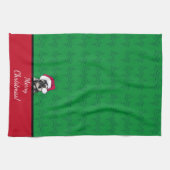KiniArt Schnauzer Christmas Theedoek (Horizontaal)
