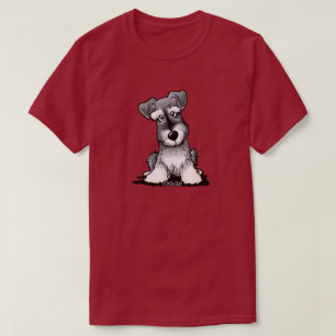 KiniArt Schnauzer Ears Down T-shirt