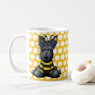 KiniArt Scottie Dog Bee Koffiemok