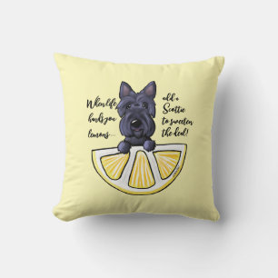 KiniArt Scottie Life Lemons Coussin Accent