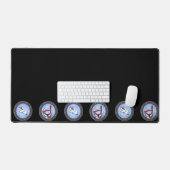 KiniArt Scuba Westies Porthole Desk Mat (Clavier et souris)