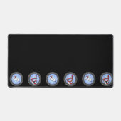 KiniArt Scuba Westies Porthole Desk Mat (Recto)