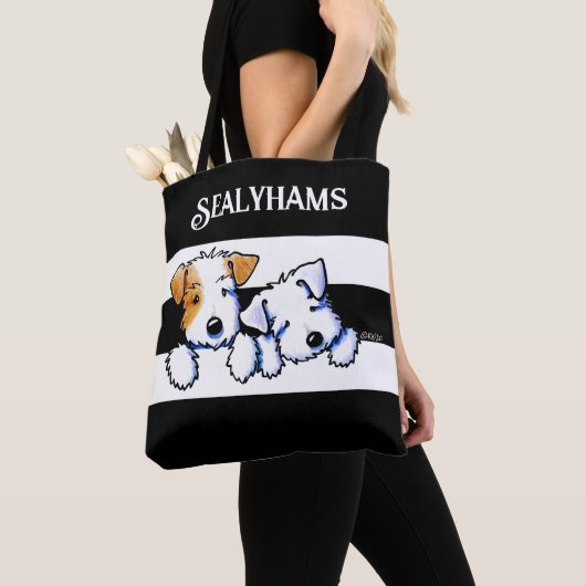 KiniArt Sealyham Terriers Canvas tas (Dichtbij)