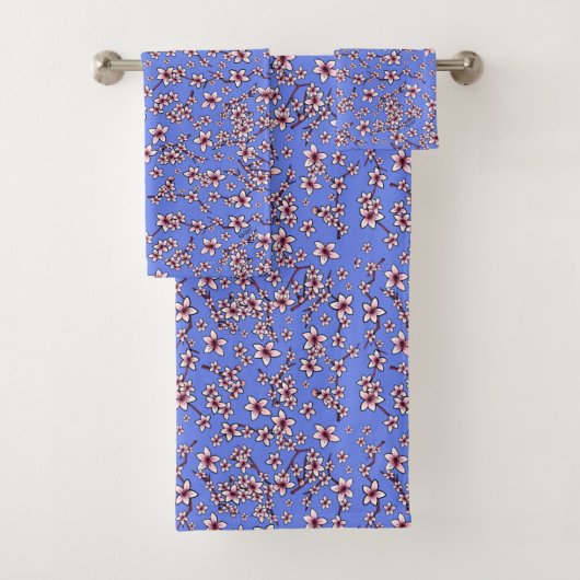 KiniArt Serviettes de bain Fleurs de Cerisier (En situation)