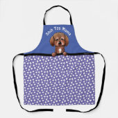 KiniArt Shih Tzu All-Over Print Apron Schort (Voorkant)