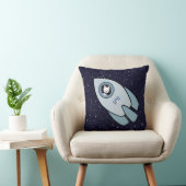 KiniArt Space Rocket Dog Westie Kussen (Stoel)