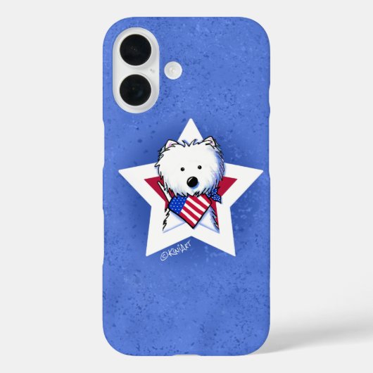 KiniArt Star Speciedere Westie Case-Mate iPhone Case (Achterkant)