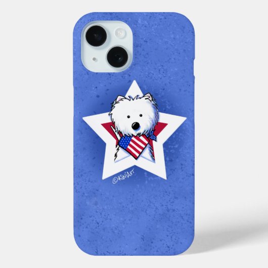KiniArt Star Speciedere Westie Case-Mate iPhone Case (Achterkant)