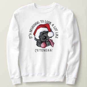 KiniArt Sweatshirt de Noël des chiots de Terre-Neu