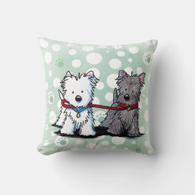 KiniArt Terriers américains MoJo Coussins (Recto)