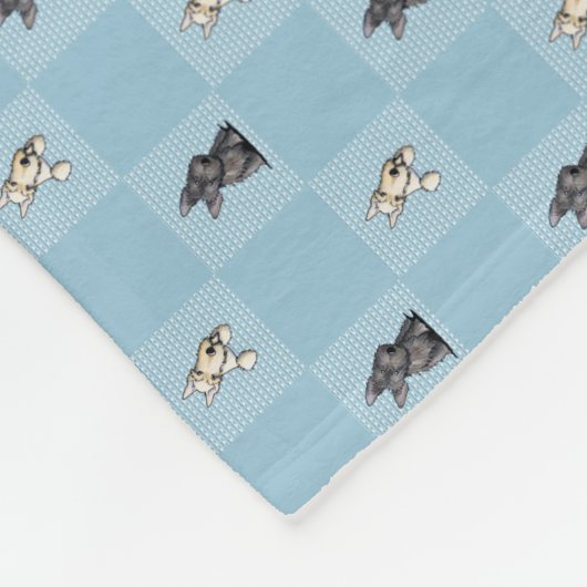 KiniArt Terriers KiniArt Fleece Blanket Deken (Hoek)