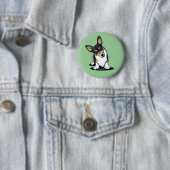 KiniArt Tri Curious Corgi Button (In situ)