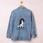 KiniArt Tricolor Cavalier Spaniel Denim Jacket (Hangar)