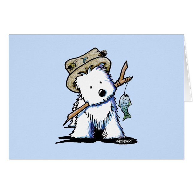 KiniArt Vist Westie (Voorkant Horizontaal)