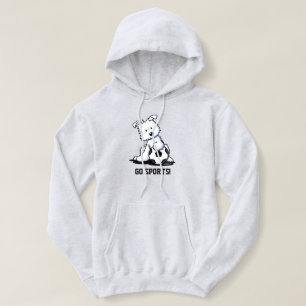 KiniArt Voetbal Westie Puppy Hoodie
