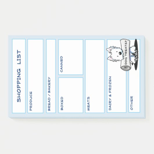 KiniArt Website Kruidenier Lijst Post-its Post-it® Notes (Voorkant)