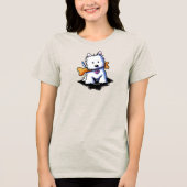 KiniArt Website met Bone Tri-Blend Shirt (Voorkant)
