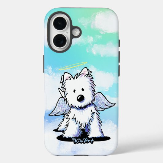 KiniArt Westie Angel Case-Mate iPhone Case (Achterkant)
