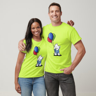 KiniArt Westie Avec T-Shirt Balloons