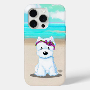 KiniArt™️ Westie Beach Blossom iPhone 15 Pro Case