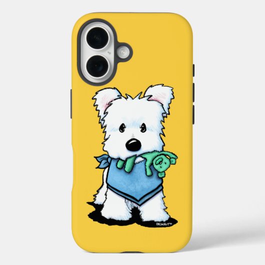 KiniArt Westie Bestie Coque-Mate coque iphone (Verso)