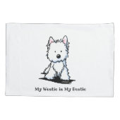 KiniArt Westie Bestie Pillowcase Kussensloop (Achterkant)