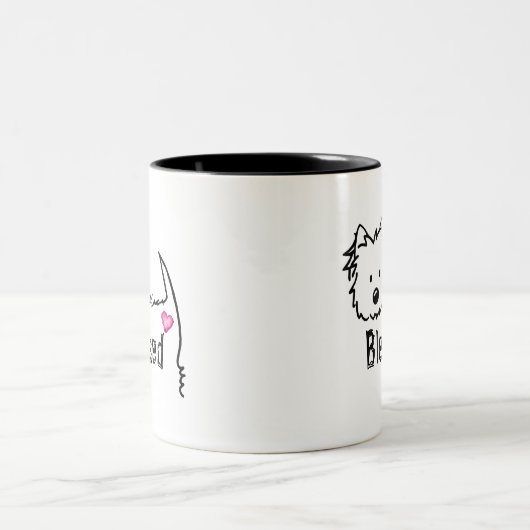 KiniArt Westie BLESSED Mug (Centre)