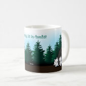 KiniArt Westie Camping Café Mug (Devant droit)