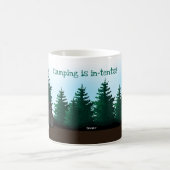 KiniArt Westie Camping Café Mug (Centre)